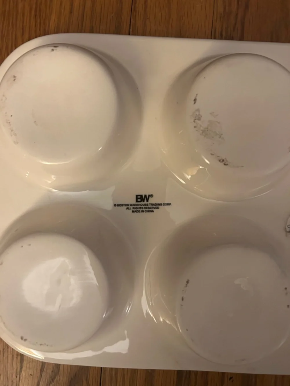 Boston Warehouse Corp. White Pink Blue Biblical Cottagecore Muffin Serving Tray